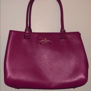 Kate Spade Fuchsia Tote/Shoulder Bag!